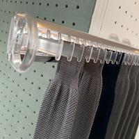 Portacravatte estraibile - 32 ganci - trasparente-alluminio lucido 3